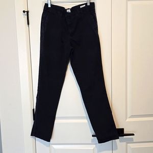 Gap women's girlfriend navy chinos 10 tall